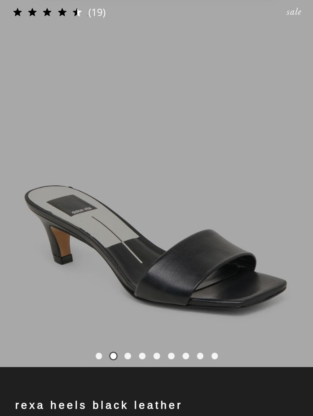 Black Leather Slide Sandals